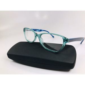 New Designer Inspired SUCCESS XPL Aqua & Blue GINA Eyeglasses 54mm with Case